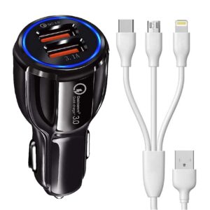 Dual Port USB Car Charger – 3.1A Fast Charger